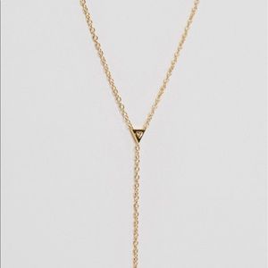 NWOT Gorjana Gold Pendant CZ Gem Necklace